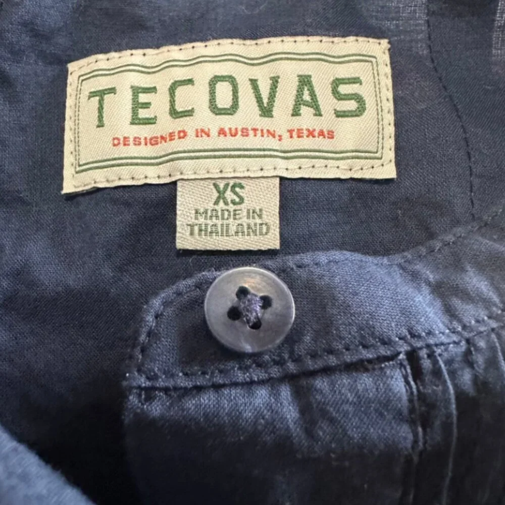 Tecovas Solid Button Down Shirt Long Sleeve Women's Size XS​ - Picture 9 of 9